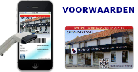 Voorwaarden spaarpas